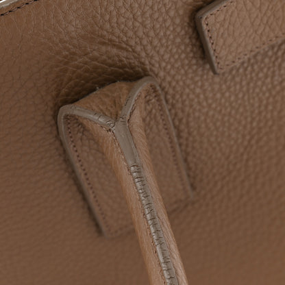 Saint Laurent Grained Calfskin Large Sac de Jour Carryall Taupe 12 of 12