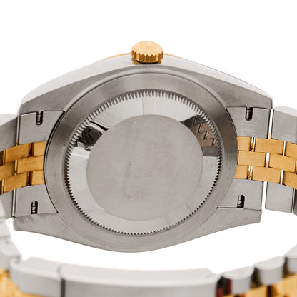 Rolex Stainless Steel 18K Yellow Gold Diamond 41mm Oyster Perpetual Datejust Watch Champagne 126333 4 of 5