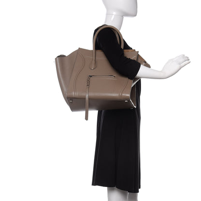 Celine Baby Grained Calfskin Medium Phantom Luggage Taupe 2 of 15