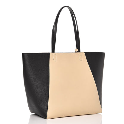 Louis Vuitton Calfskin Lockme Cabas Vanille Black 3 of 9