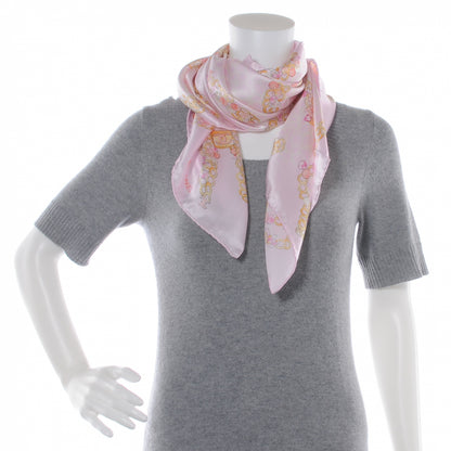 Chanel Silk Coco Iconic Symbols Scarf Pink 4 of 6