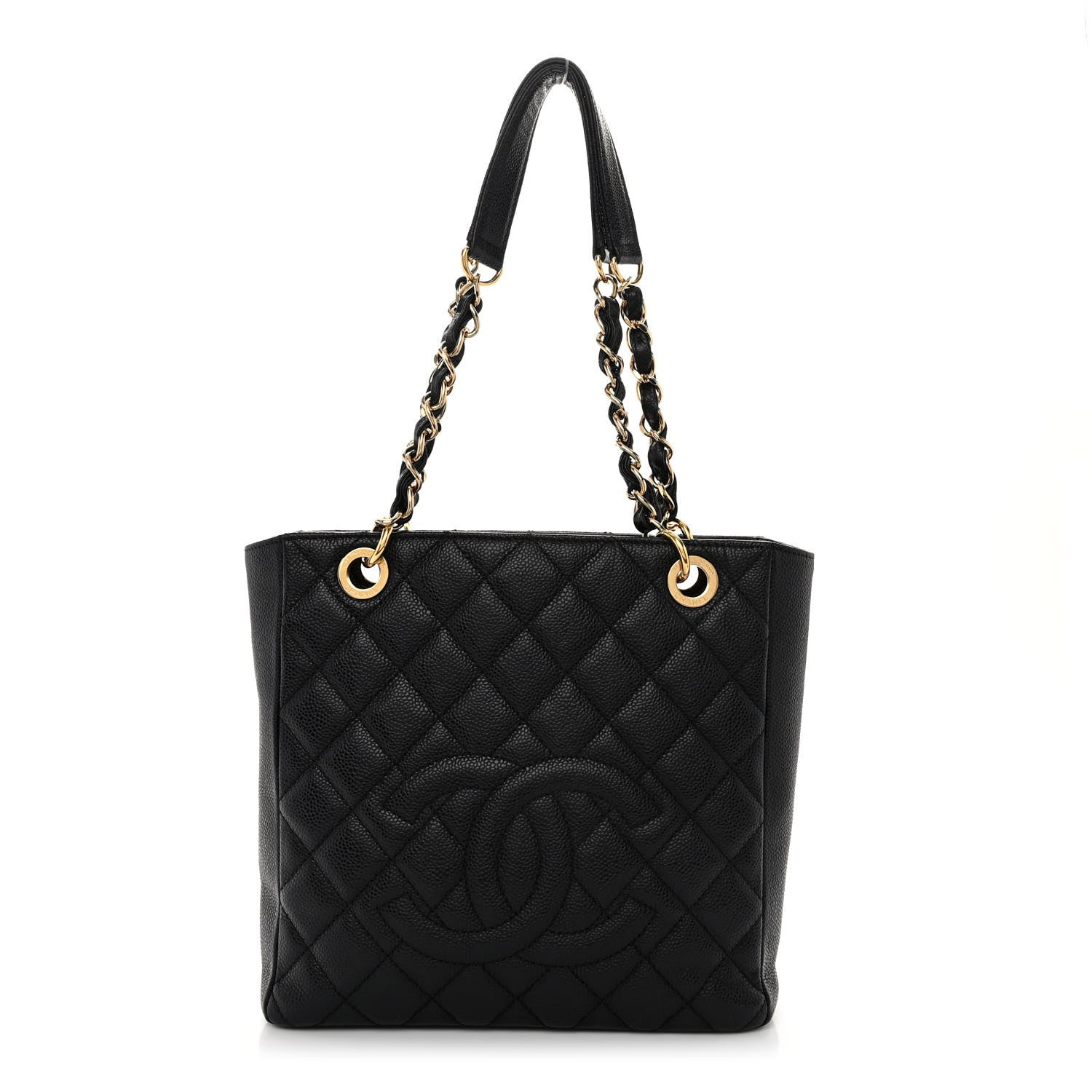 Chanel Caviar Quilted Petit Shopping Tote PST Black 1 of 11