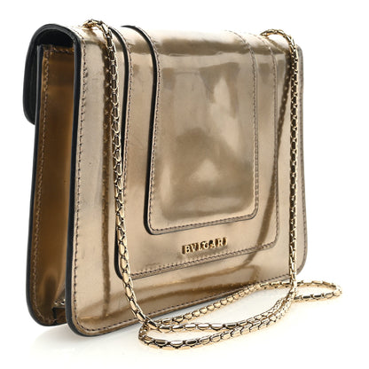 Bulgari Metallic Calfskin Small Serpenti Forever Snake Strap Crossbody Bag Bronze 3 of 10