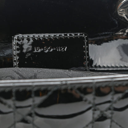 Christian Dior Patent Cannage Large Lady Dior Black 7 of 10