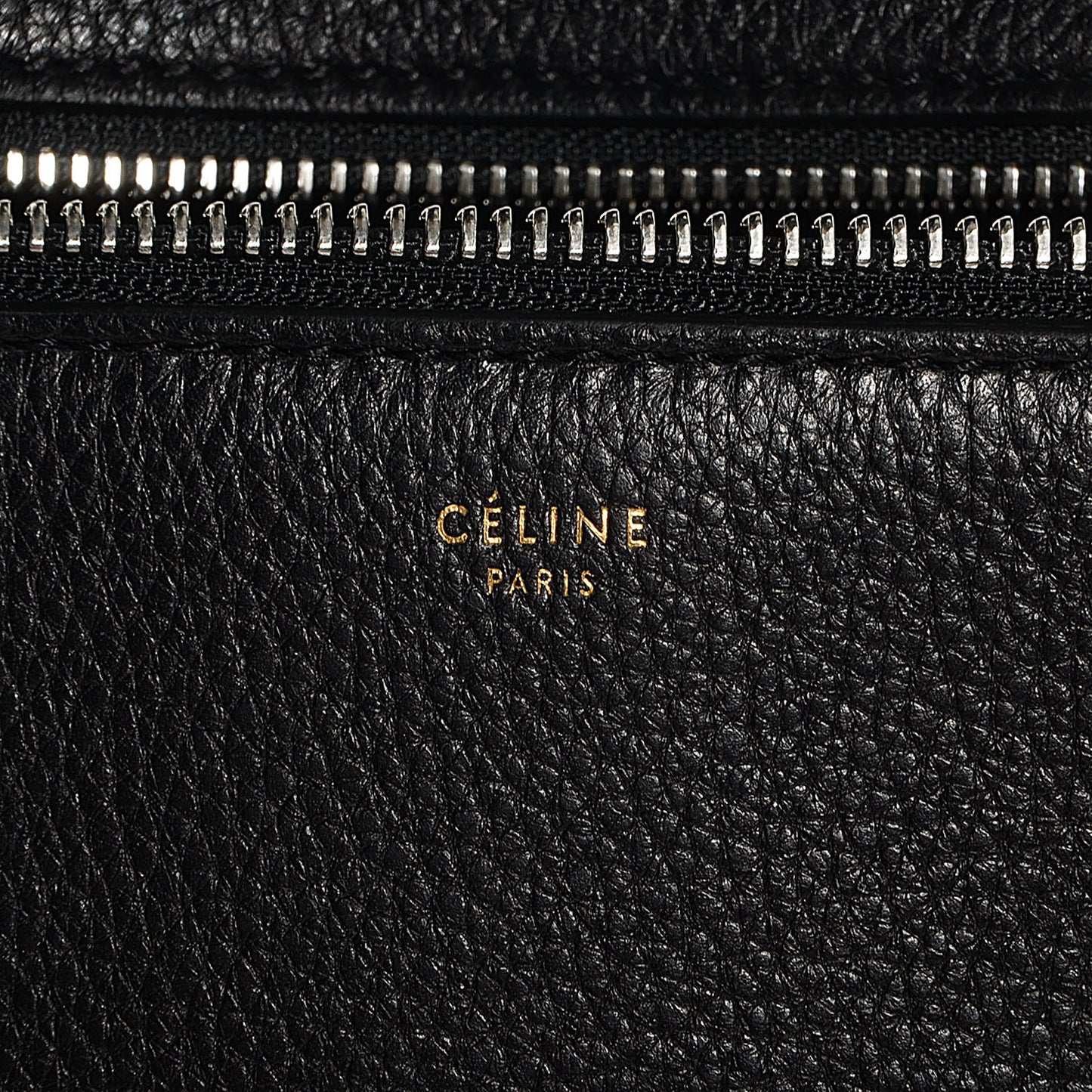 Grained Calfskin Small Edge Shoulder Bag Black