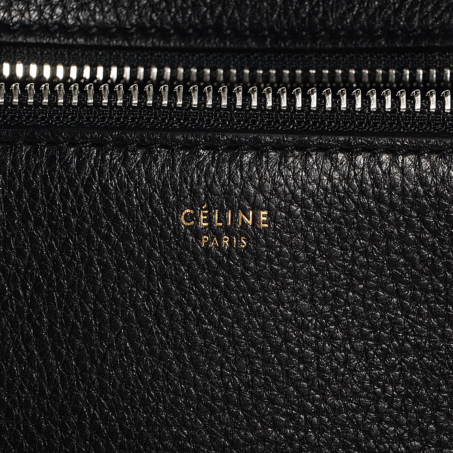 Celine Grained Calfskin Small Edge Shoulder Bag Black 6 of 10