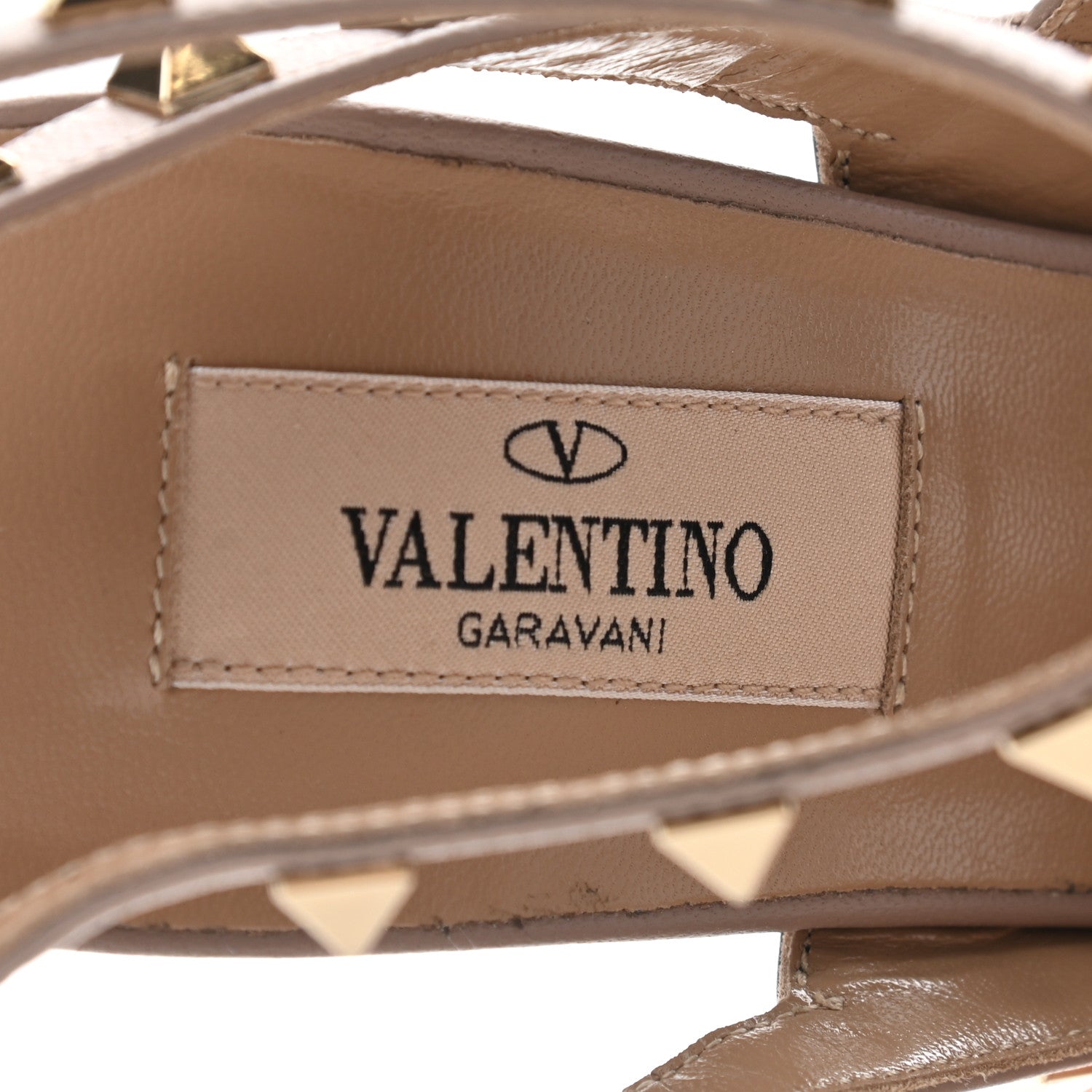 Valentino Garavani Nappa Rockstud Ankle Strap Pumps 39 Black Poudre 7 of 8