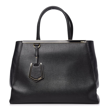 Fendi Vitello Elite Regular 2Jours Tote Black 1 of 11