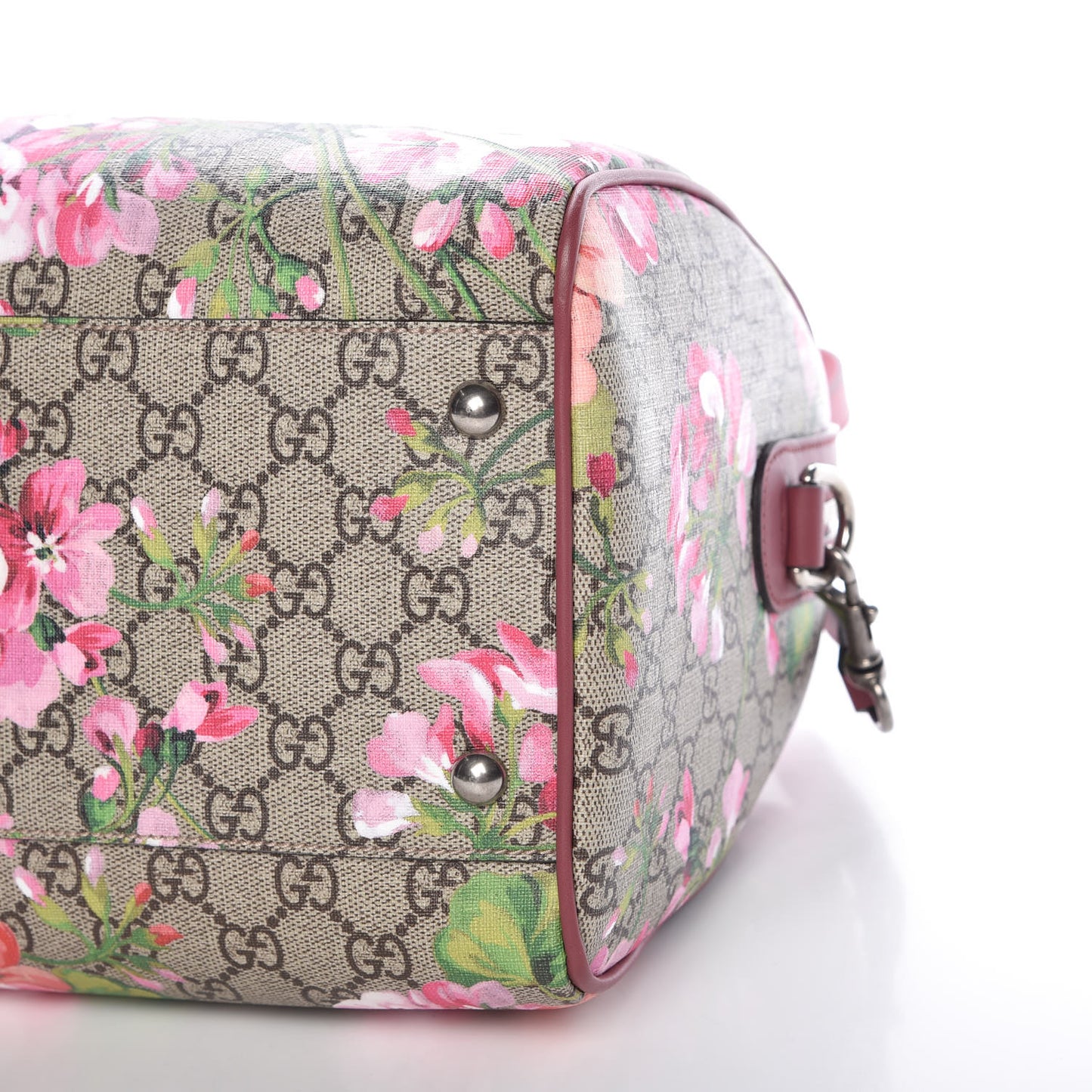 GG Supreme Monogram Blooms Medium Boston Beige Multicolor Dry Rose