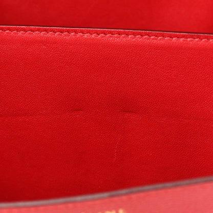Celine Goatskin Medium Classic Box Flap Bag Dark Pink 14 of 15