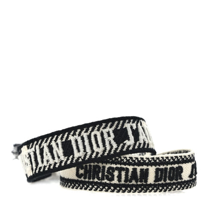 Christian Dior Woven Cotton J'Adior Friendship Bracelet Set Black 1 of 5