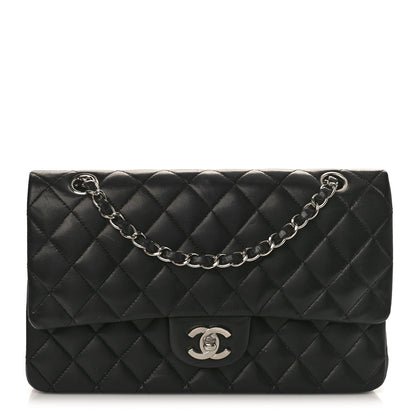 Chanel Lambskin Quilted Medium Double Flap Black 1 of 10