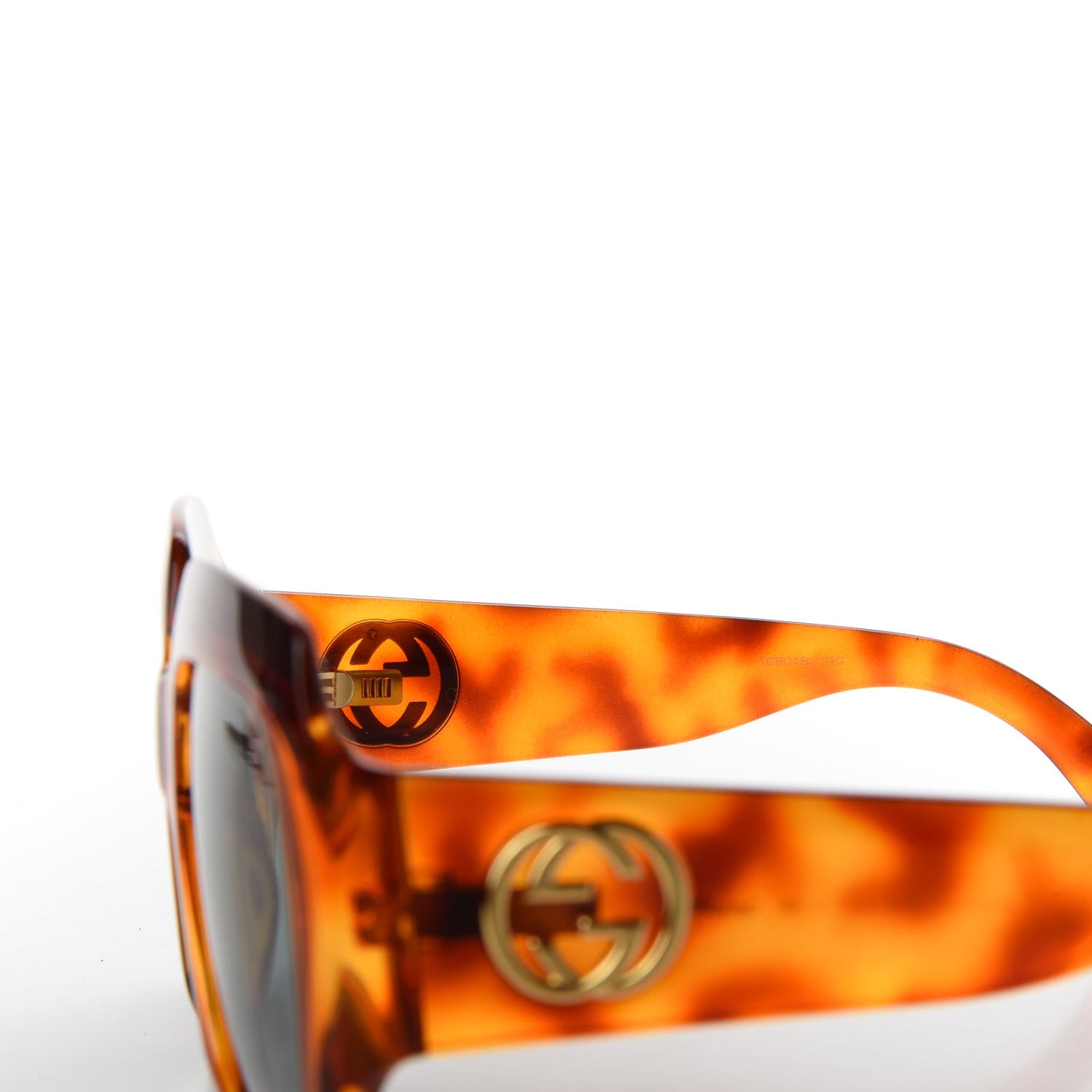 Gucci Acetate Square Frame Sunglasses GG0053S Havana 5 of 8