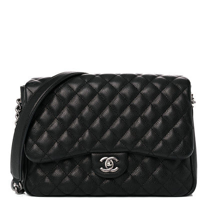 Chanel Caviar Quilted Medium Rock In Rome Single Flap Black 1 of 10