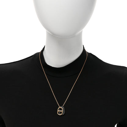 Hermes Swift O'Maillon Pendant Necklace Black 2 of 7