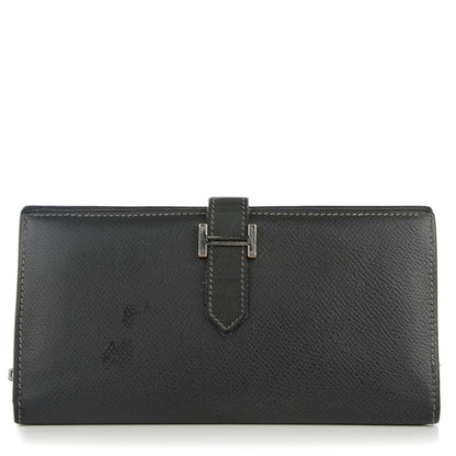 Hermes Epsom Bearn Gusset Wallet Graphite 1 of 13