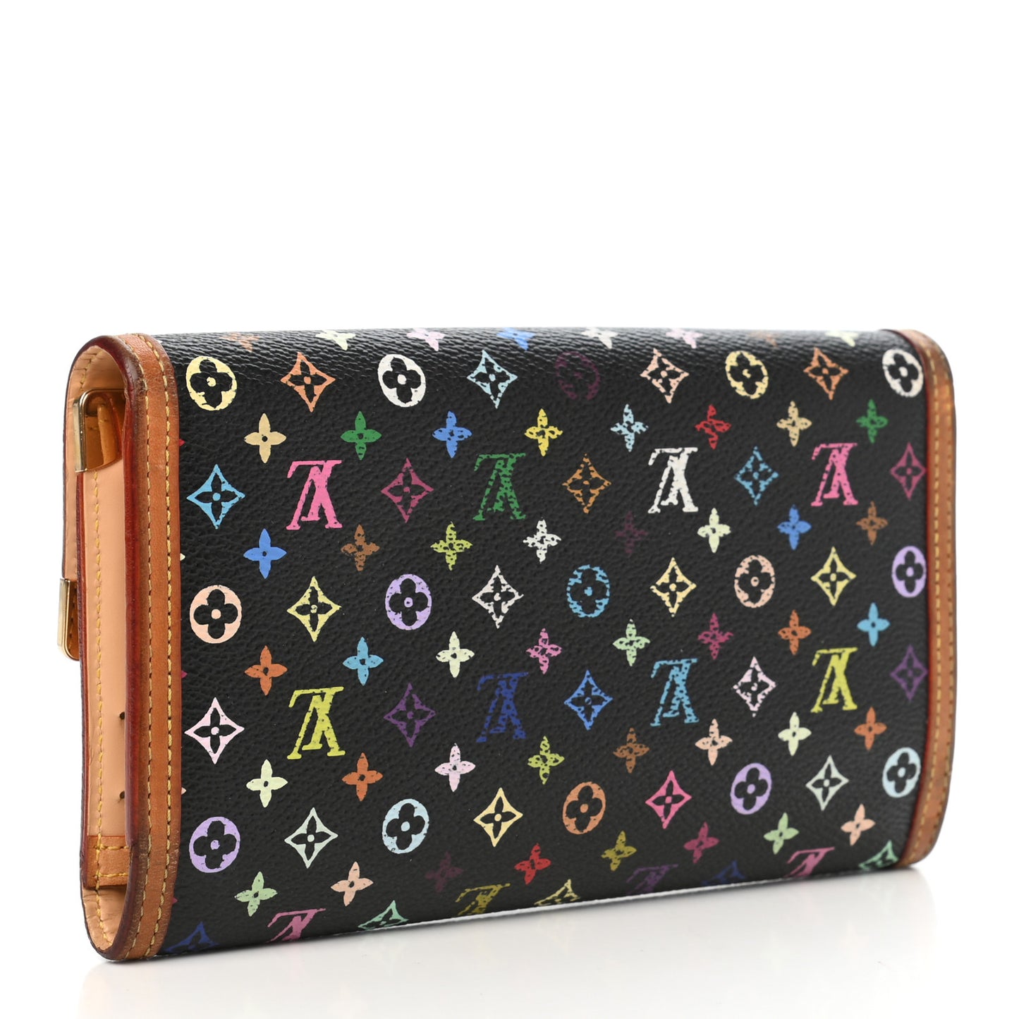 Monogram Multicolor Porte Tresor International Wallet Black