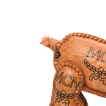 MCM Visetos Dog Key Ring Bag Charm Cognac 3 of 5