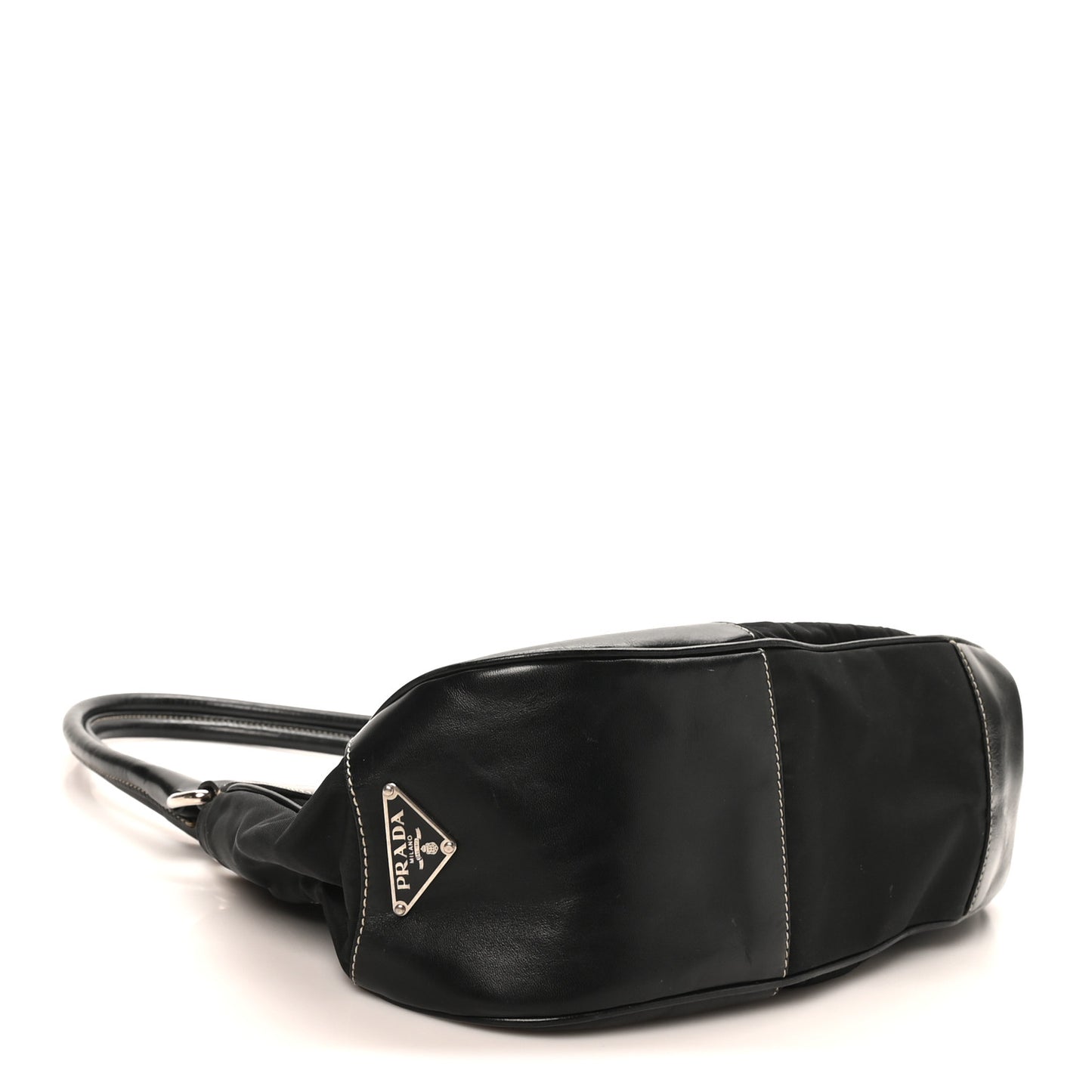 Tessuto Nylon Moon Shoulder Bag Black