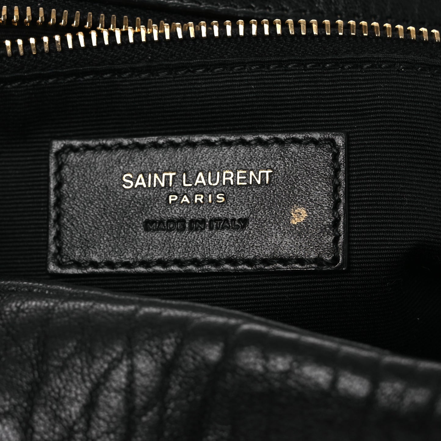 Plunged Lambskin Calypso Black