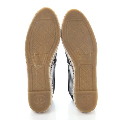 Chanel Mesh Grosgrain CC Espadrilles 39 Black 5 of 9