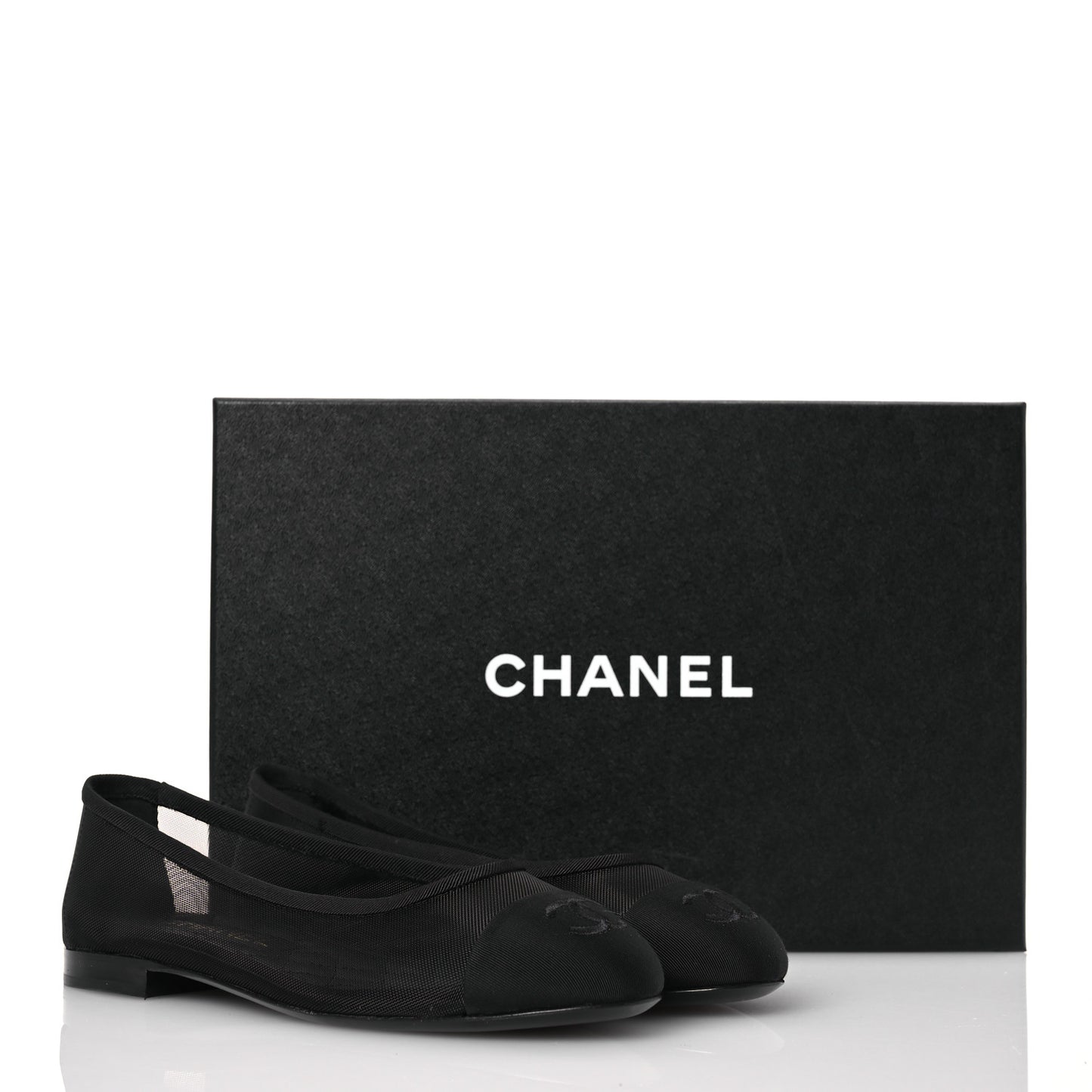 Mesh CC Ballerina Flats 36 Black