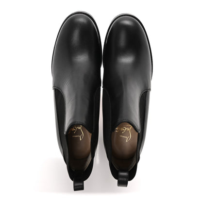 Christian Louboutin Calfskin Marchacroche 70 Chelsea Boots 35 Black 2 of 8