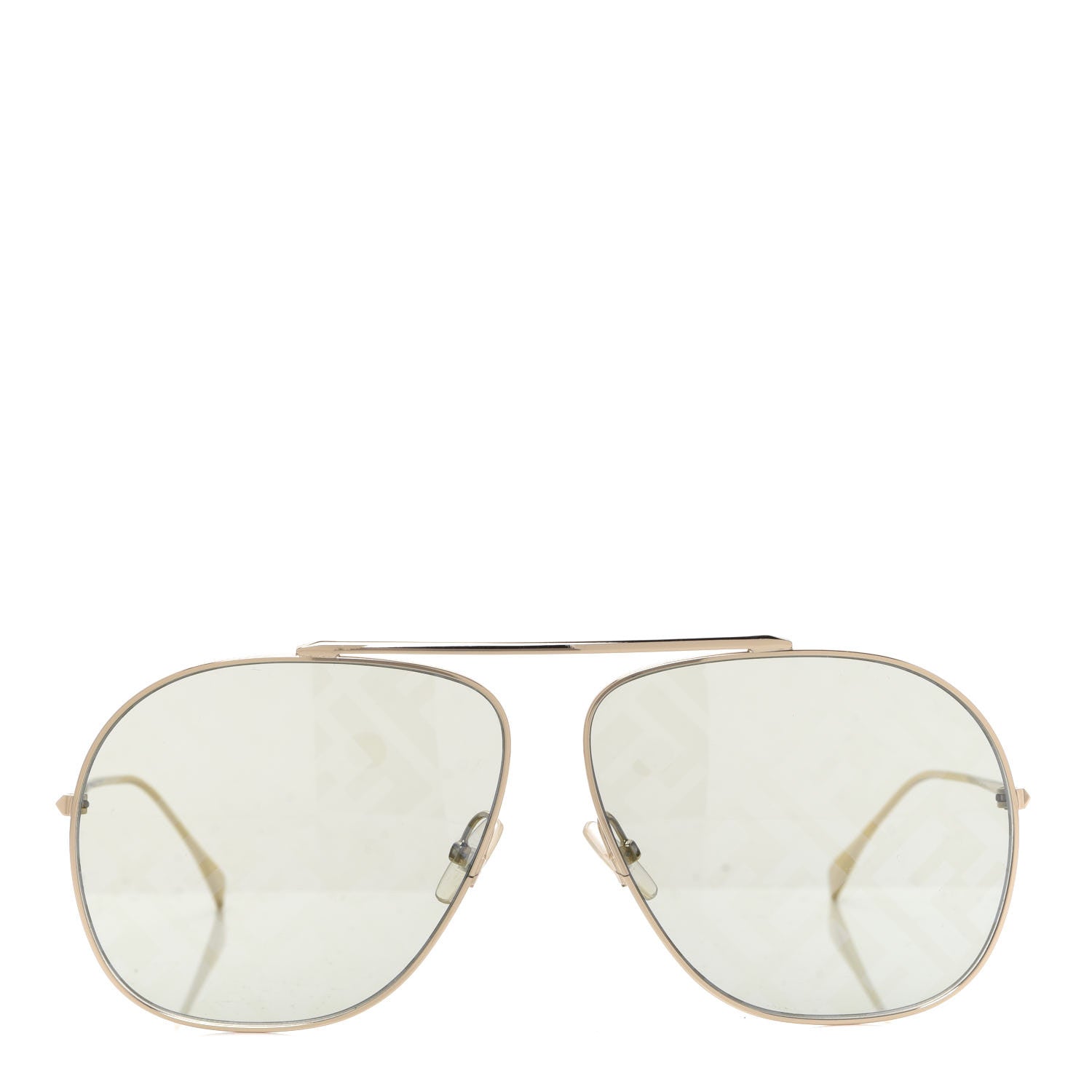 Fendi Metal Fendi Forever Aviator Sunglasses FF0407/G/S Gold 2 of 7