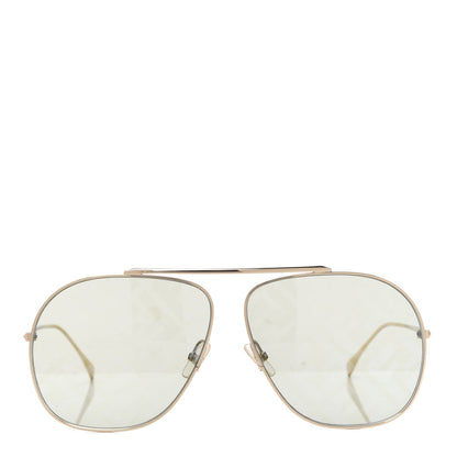 Fendi Metal Fendi Forever Aviator Sunglasses FF0407/G/S Gold 2 of 7