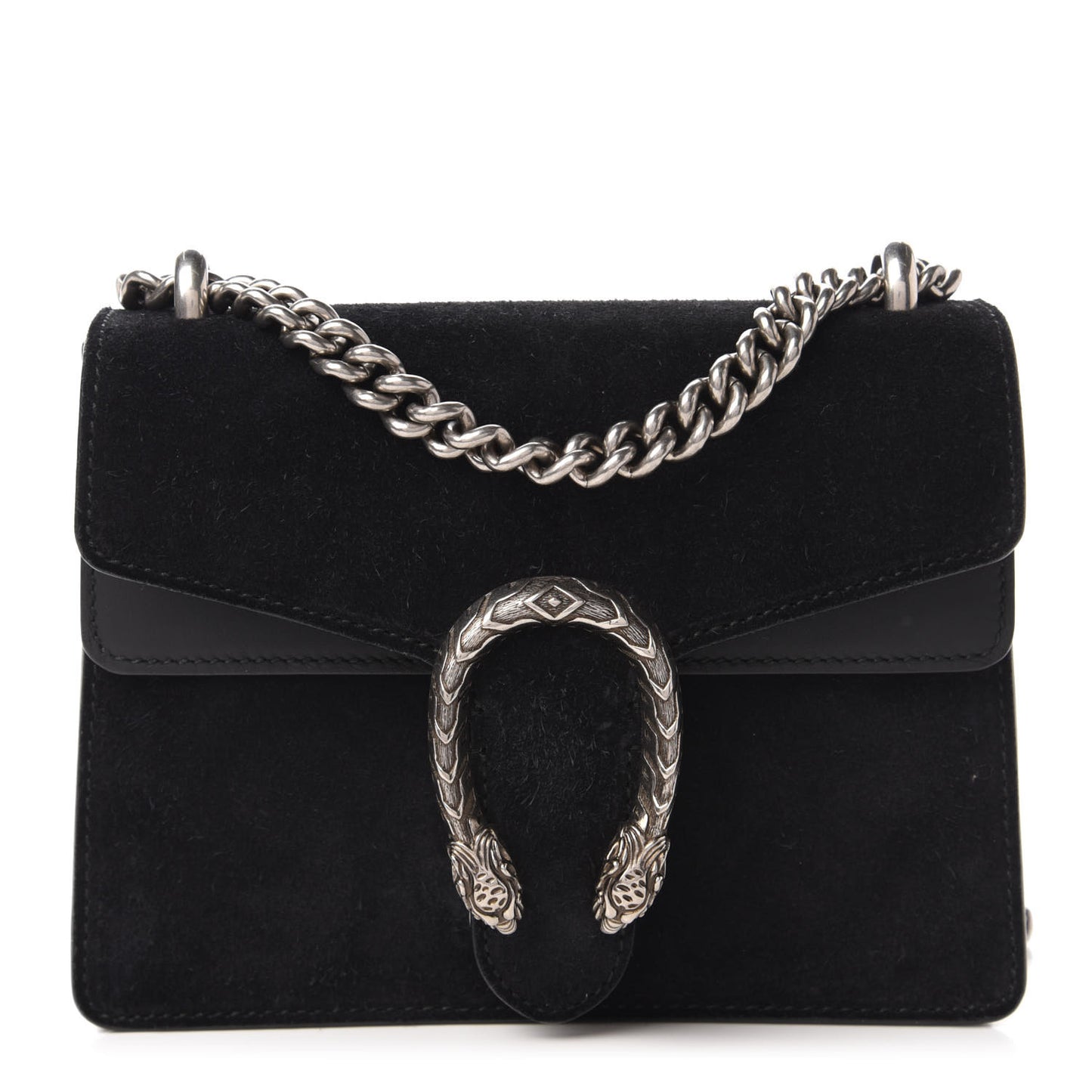 Suede Mini Dionysus Shoulder Bag Black