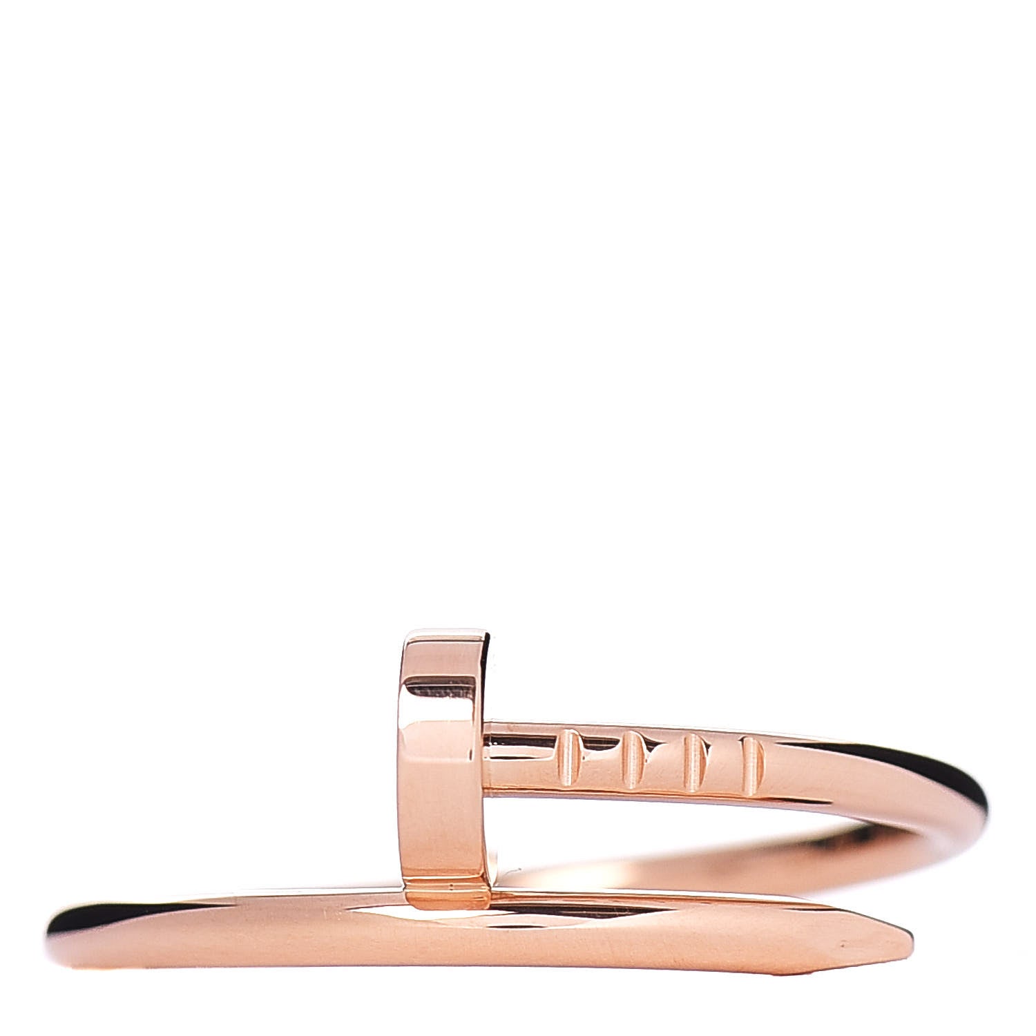 Cartier 18K Pink Gold Small Juste Un Clou Ring 57 8 1 of 5