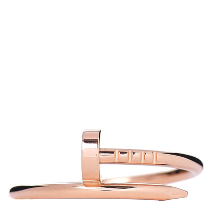 Cartier 18K Pink Gold Small Juste Un Clou Ring 57 8 1 of 5
