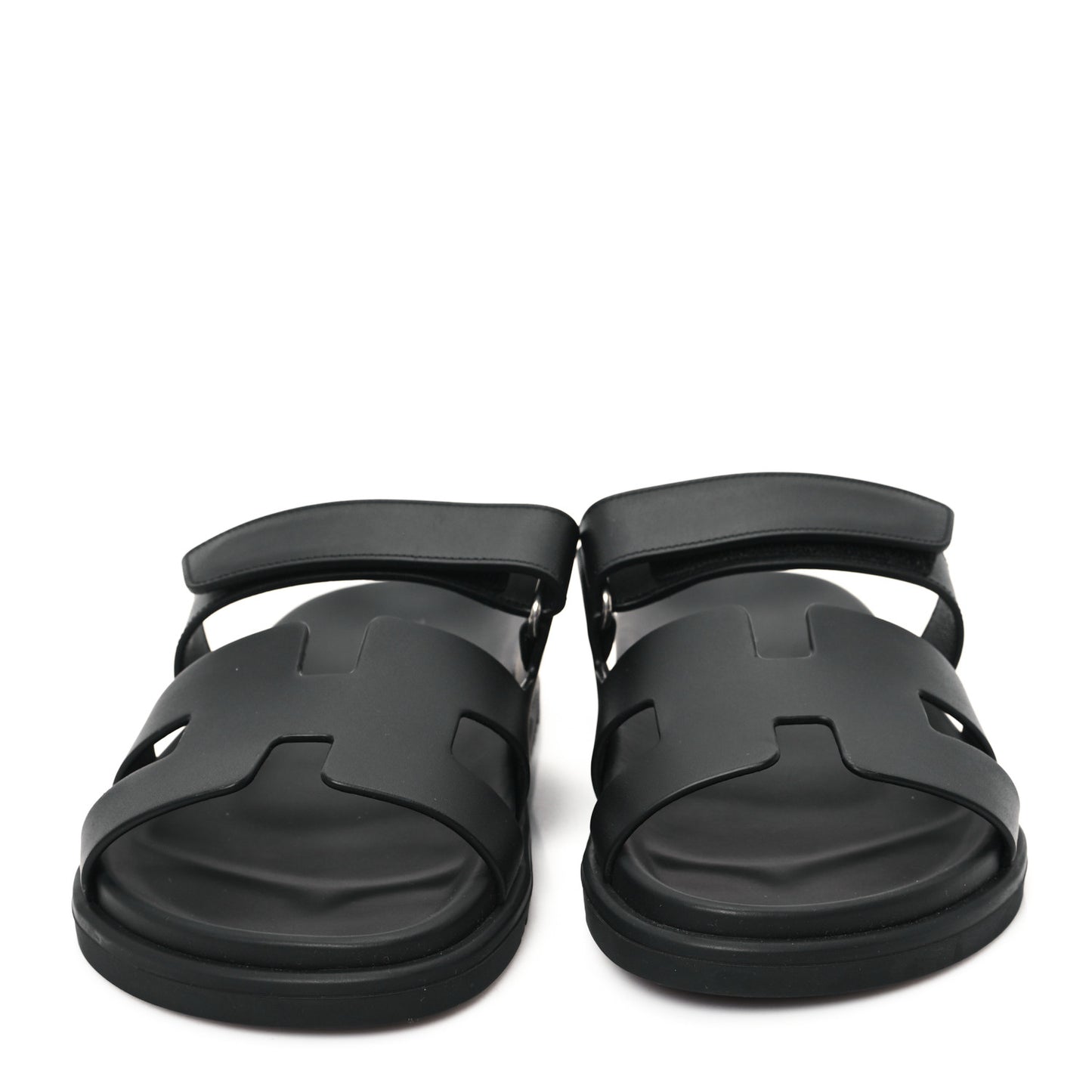 Calfskin Womens Chypre Sandals 38.5 Black