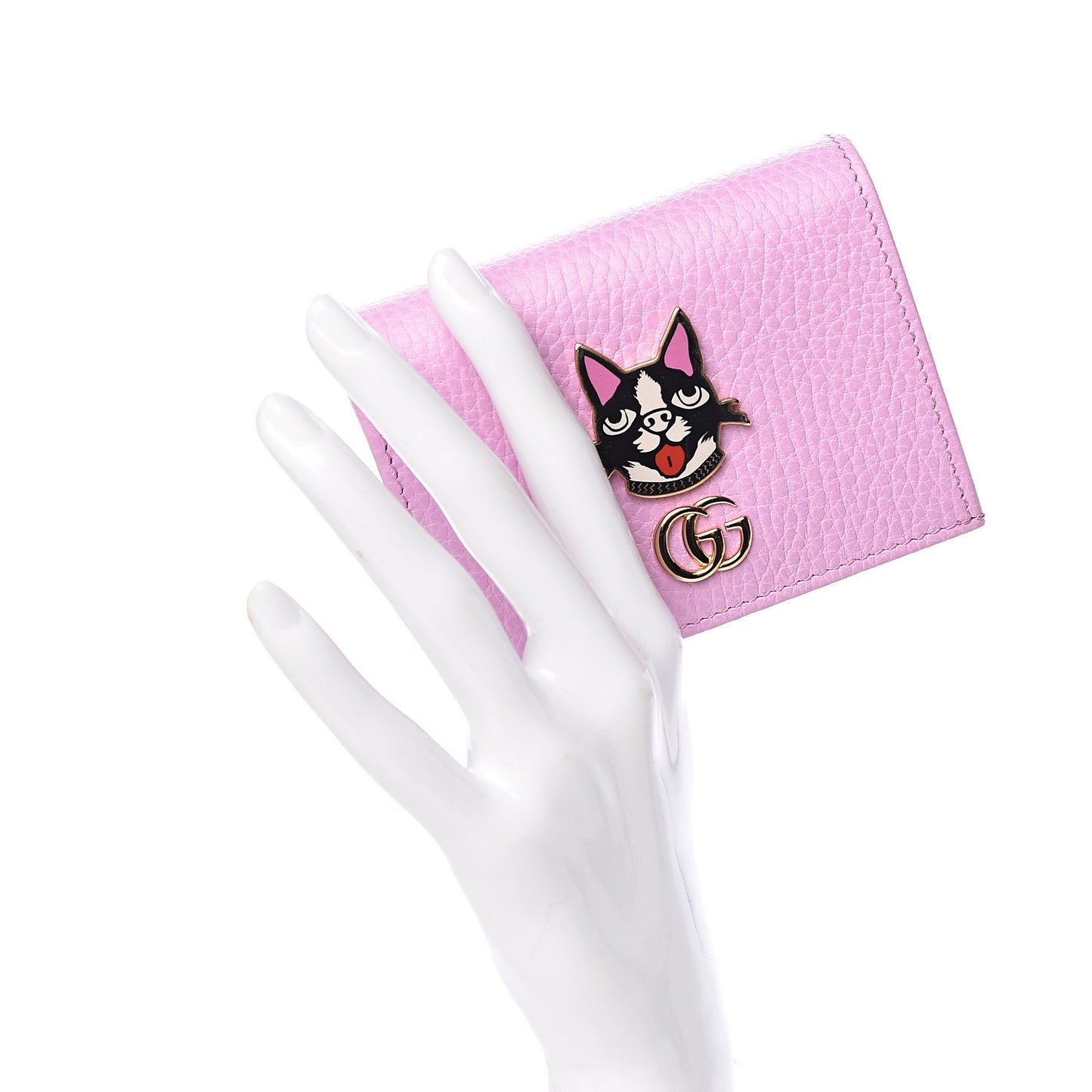 Dollar Calfskin Bosco Card Case Wallet Malva