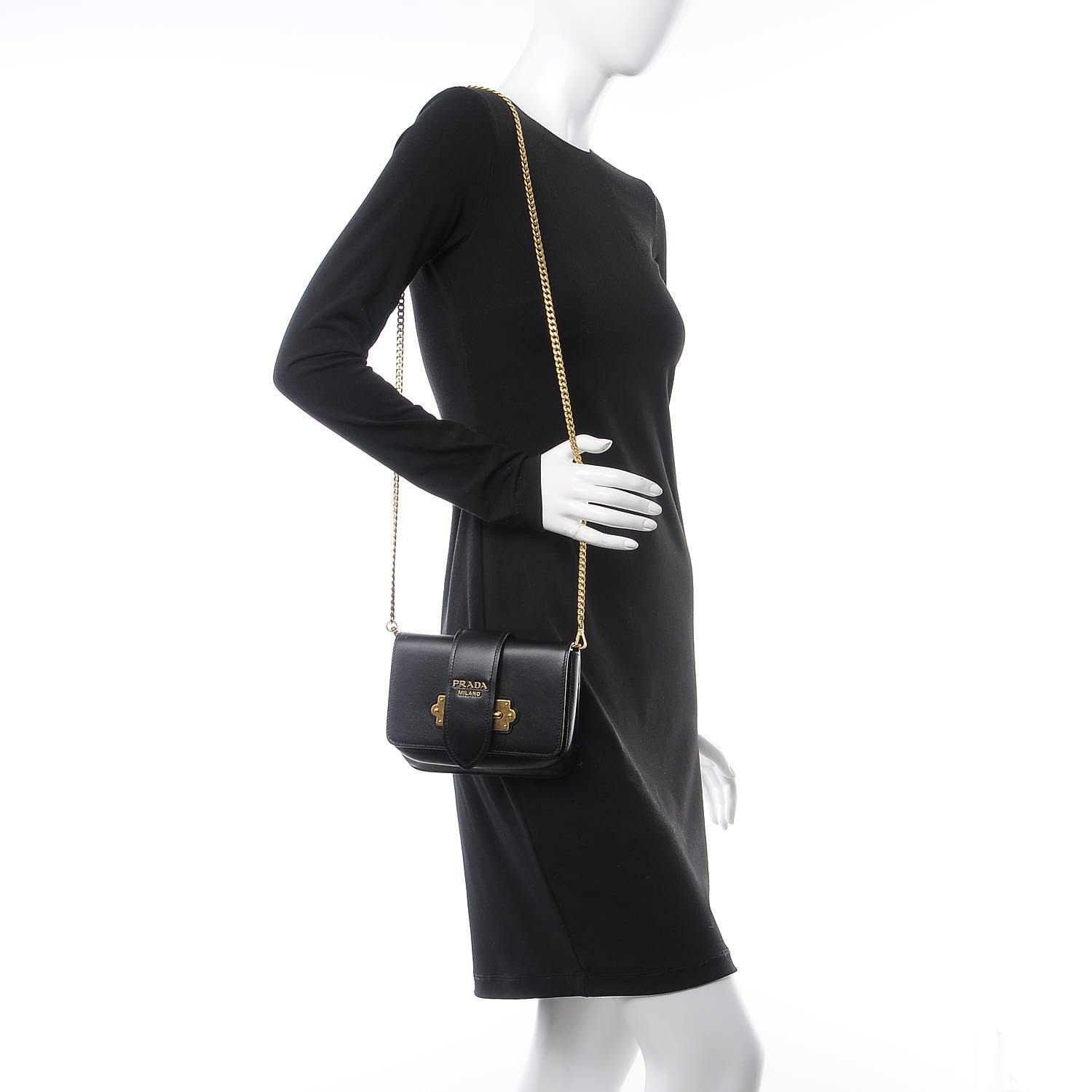 Prada City Calf Cahier Belt Bag Nero Black 2 of 7