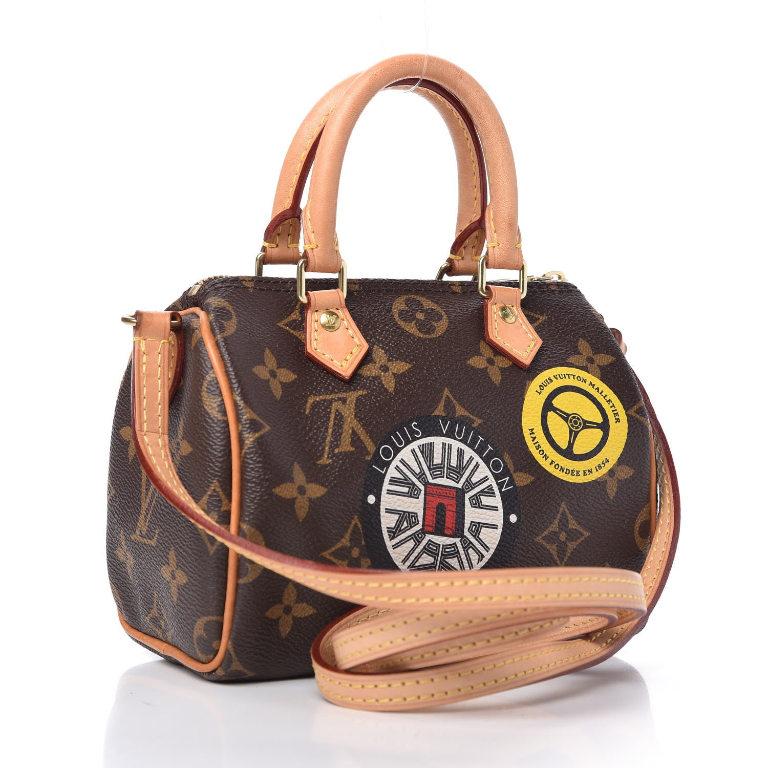 Louis Vuitton Monogram World Tour Nano Speedy 3 of 10