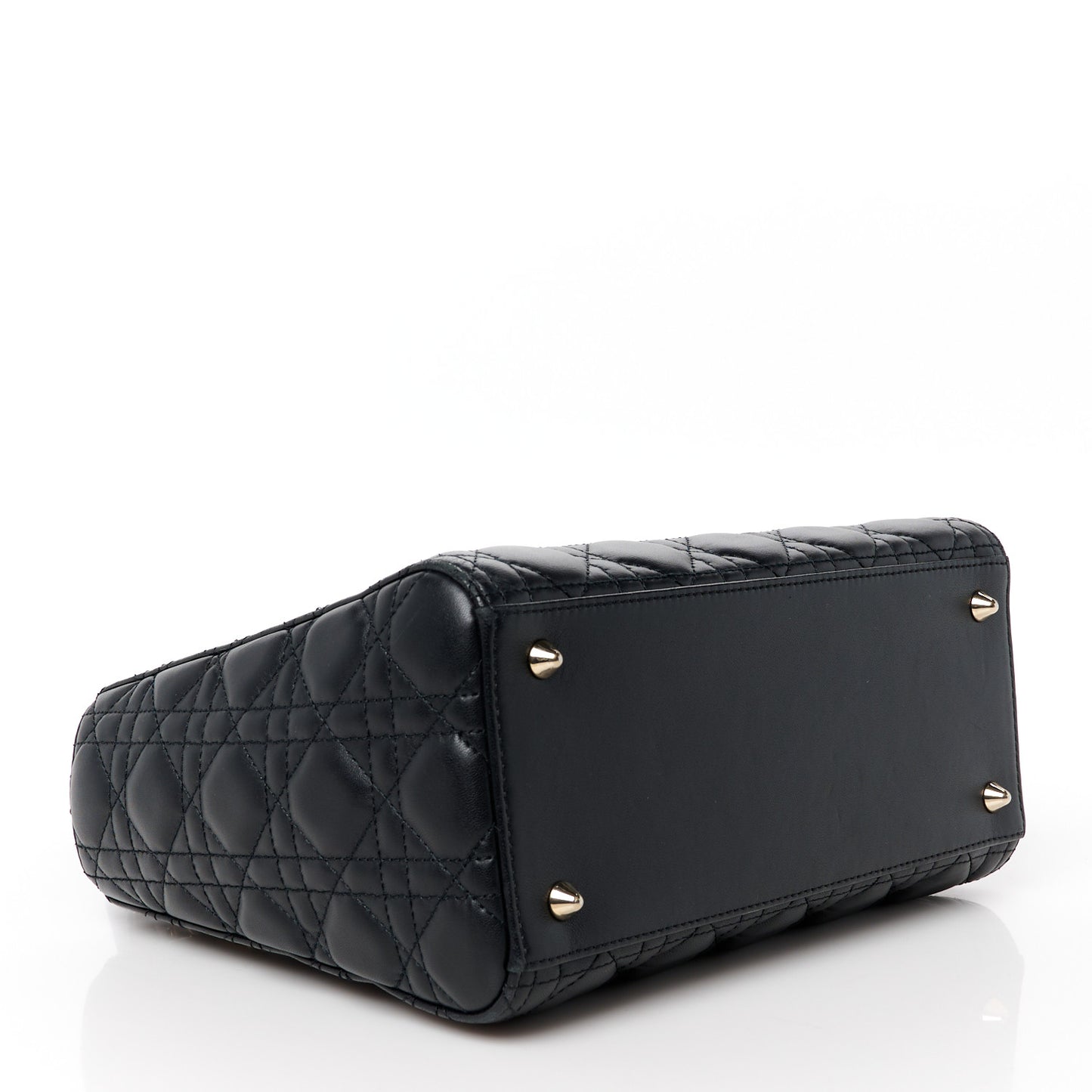 Lambskin Cannage Medium Lady Dior Black