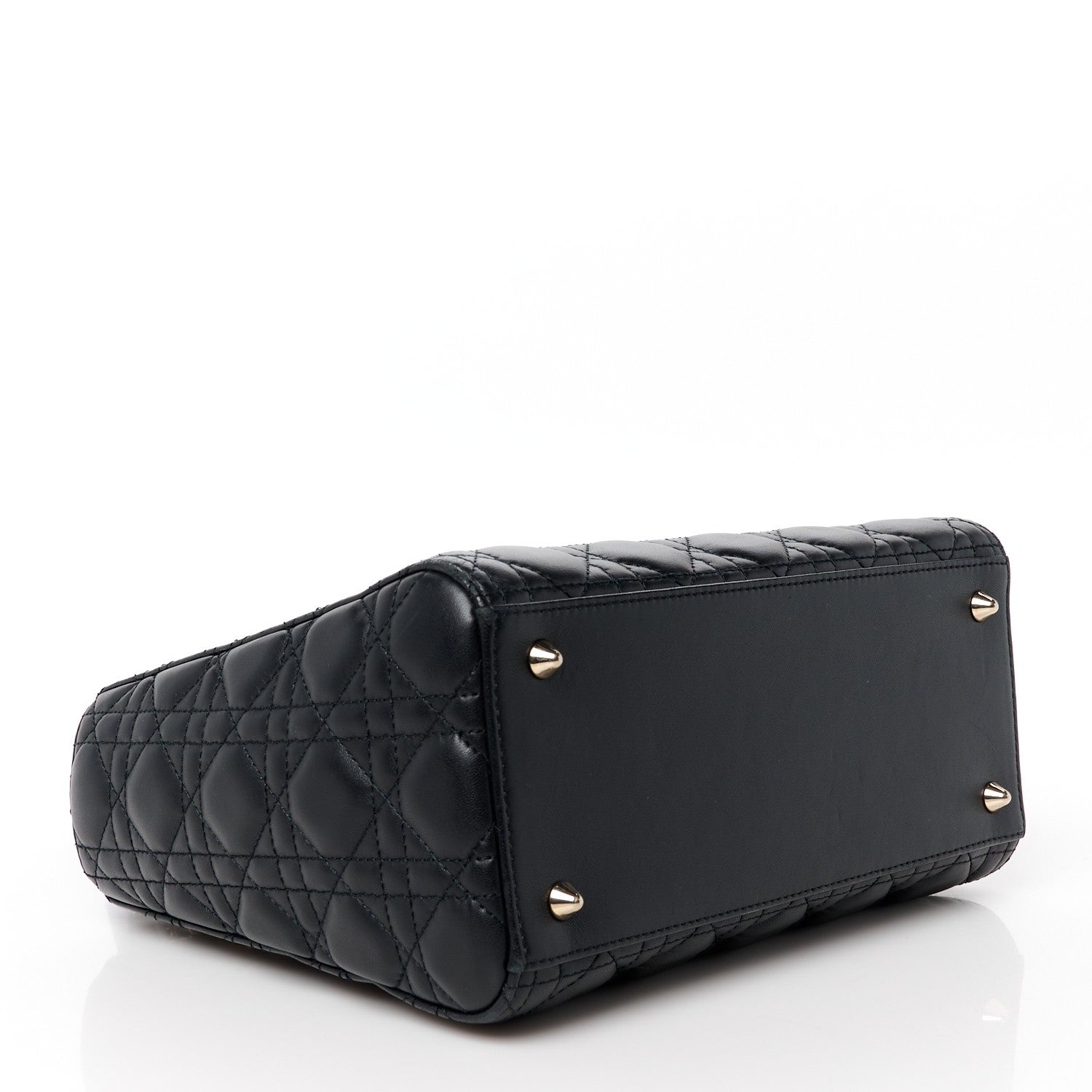 Christian Dior Lambskin Cannage Medium Lady Dior Black 4 of 10