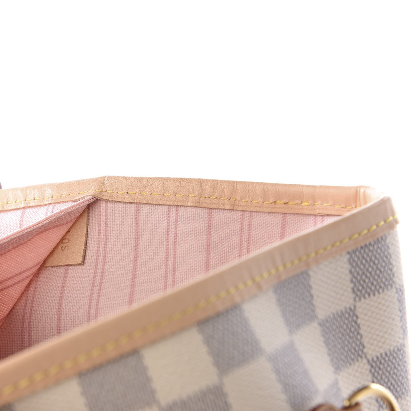 Damier Azur Neo Neverfull MM Rose Ballerine