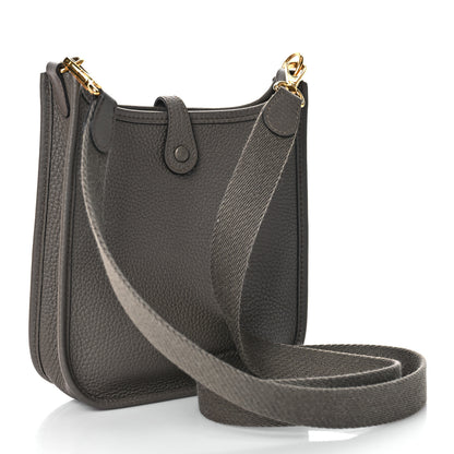 Hermes Taurillon Clemence Evelyne TPM Etain 3 of 9