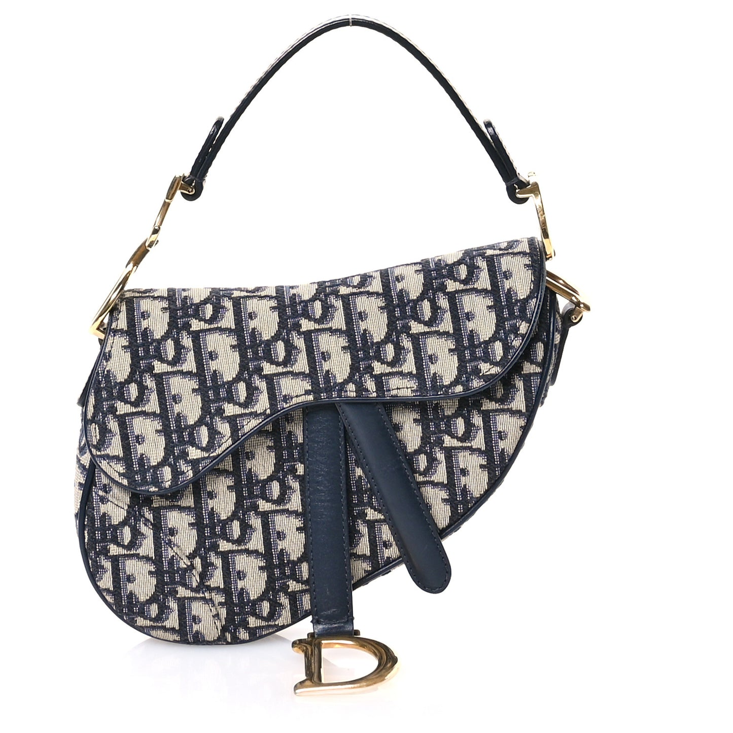Oblique Mini Saddle Bag Blue