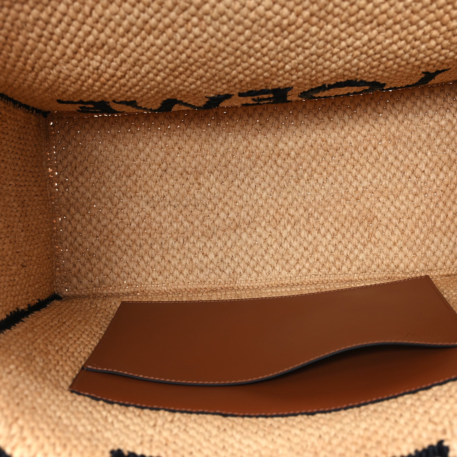 Loewe Raffia Large Paula's Ibiza Logo Tote Natural Tan 5 of 9