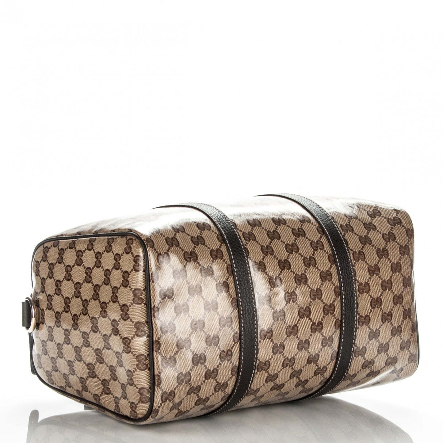 Crystal Monogram Medium Joy Boston Dark Brown