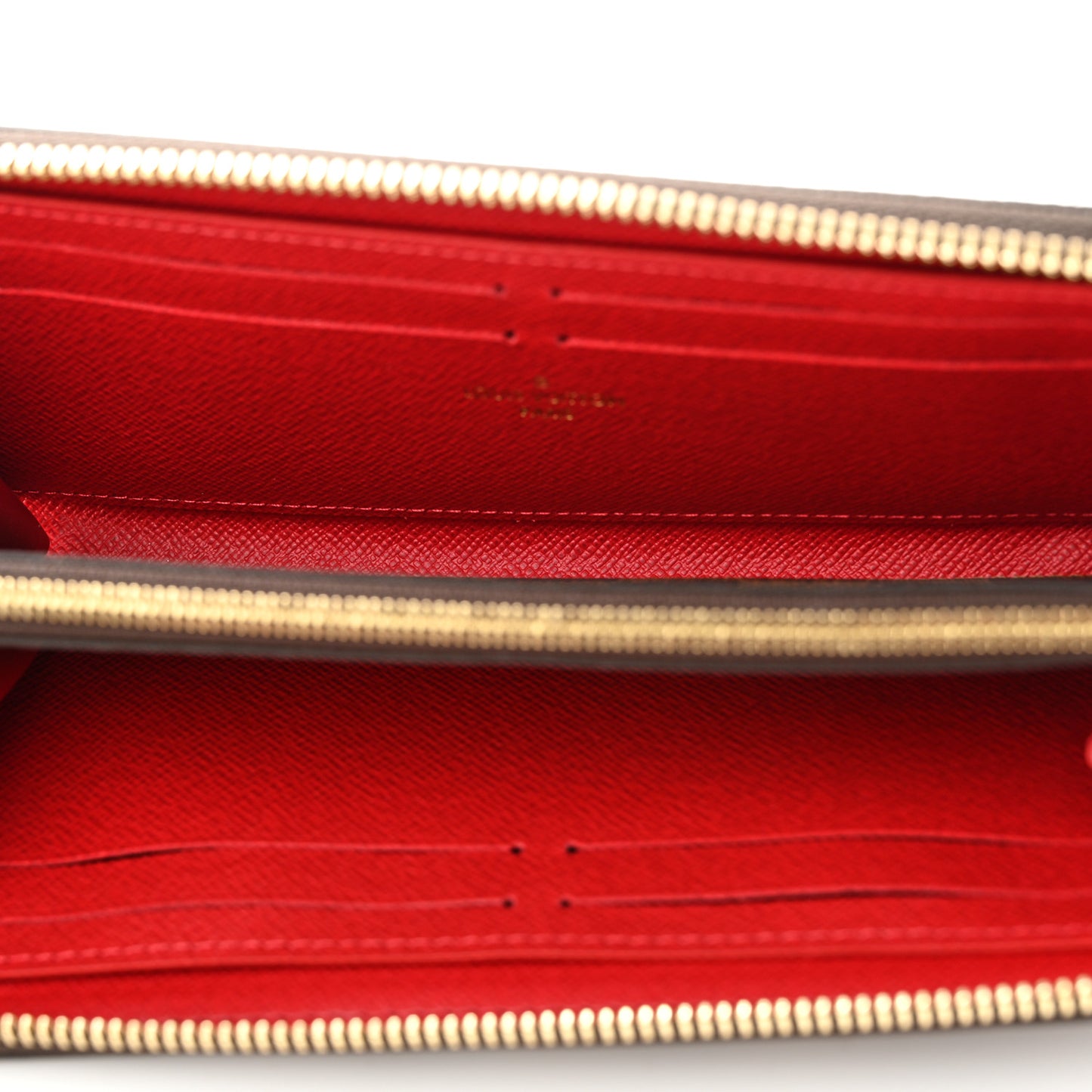 Damier Ebene Clemence Wallet Cherry