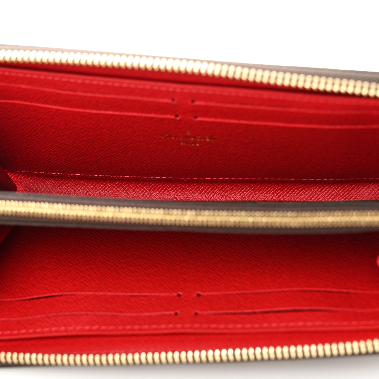 Louis Vuitton Damier Ebene Clemence Wallet Cherry 5 of 7