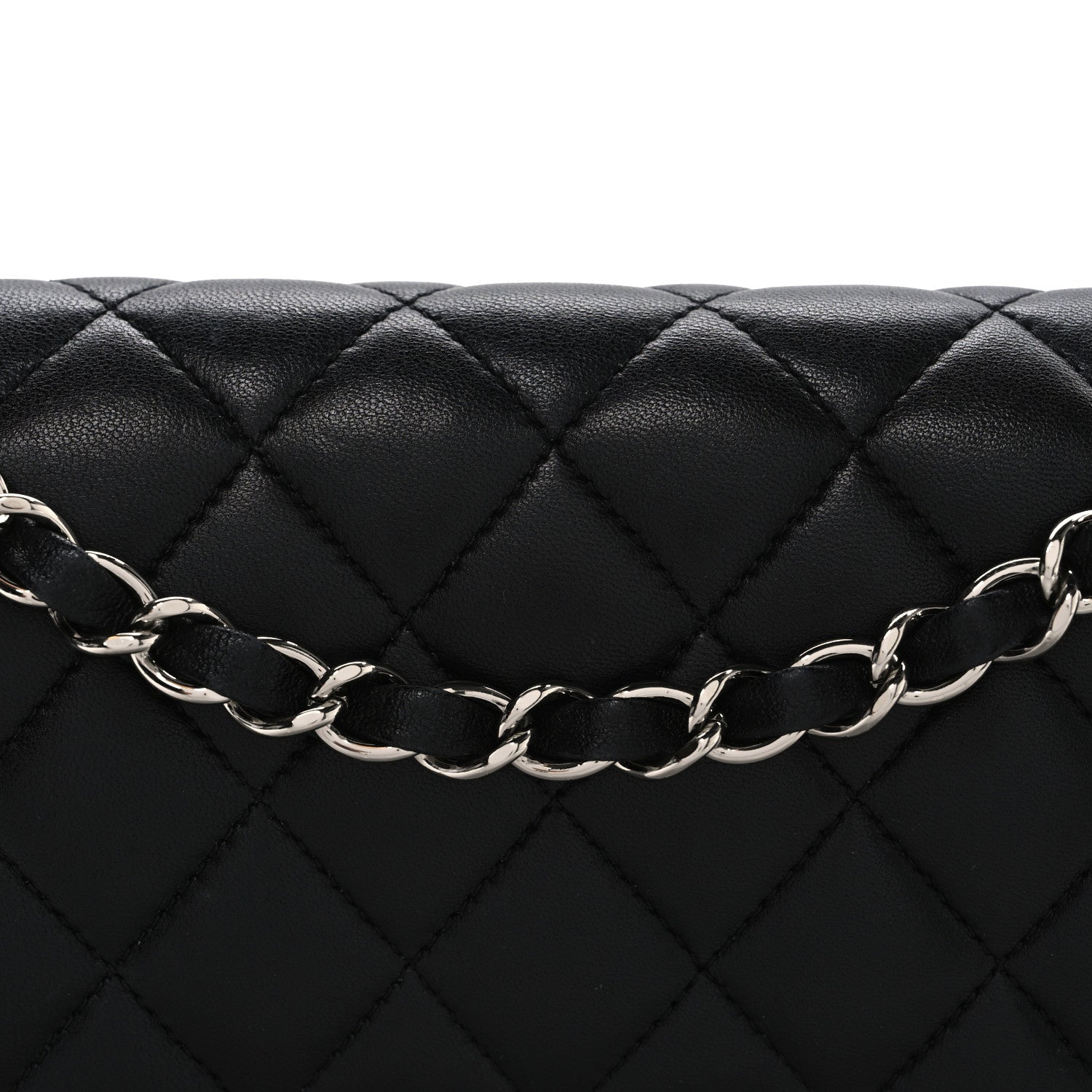 Chanel Lambskin Quilted Small Double Flap Black 8 of 10