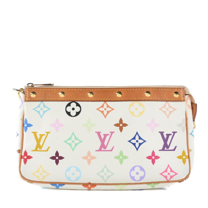 Louis Vuitton Monogram Multicolor Pochette Accessories White 1 of 8