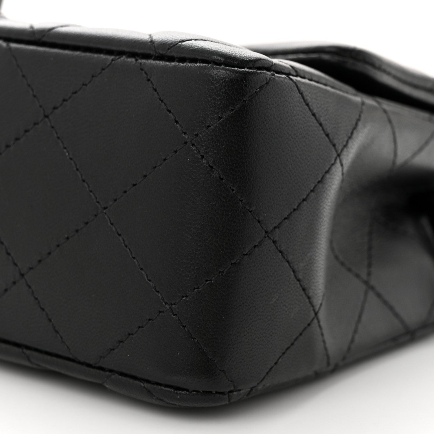 Chanel Lambskin Quilted Mini Rectangular Flap So Black 10 of 11