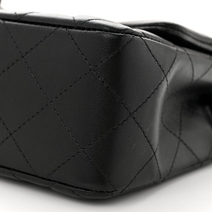 Chanel Lambskin Quilted Mini Rectangular Flap So Black 10 of 11