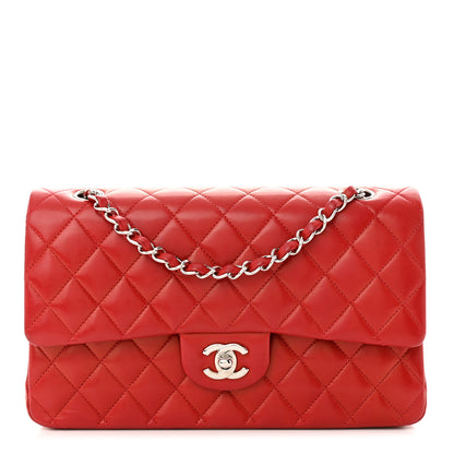 Chanel Lambskin Quilted Medium Double Flap Red 1 of 12
